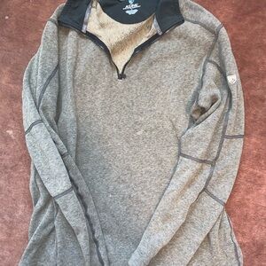 Men's Gray Kuhl quarter zip
